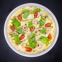 Пицца "Цезарь с креветками"