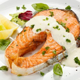 Стейк семги пикантный