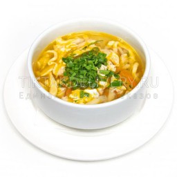 Куриный суп с яйцом